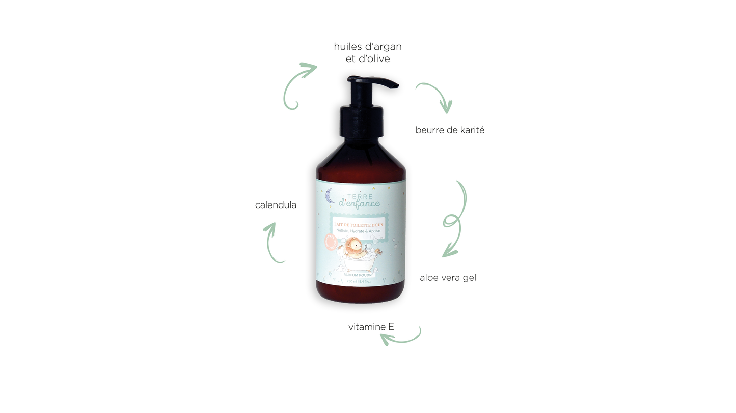 LAIT DE TOILETTE DOUX Parfum Poudré